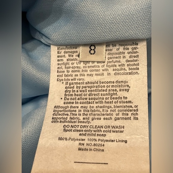 ALYCE PARIS ✨ Elegant Blue Sequin Dress ✨ - Picture 11 of 11